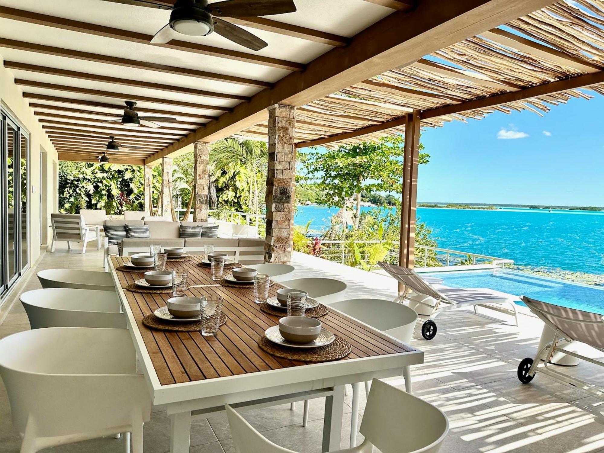 Casa Sol Y Luna -Beautiful Sunrises And Infinity Pool Bacalar Eksteriør bilde